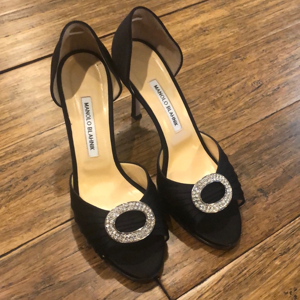 Manolo Blahnik Jeweled Stilettos